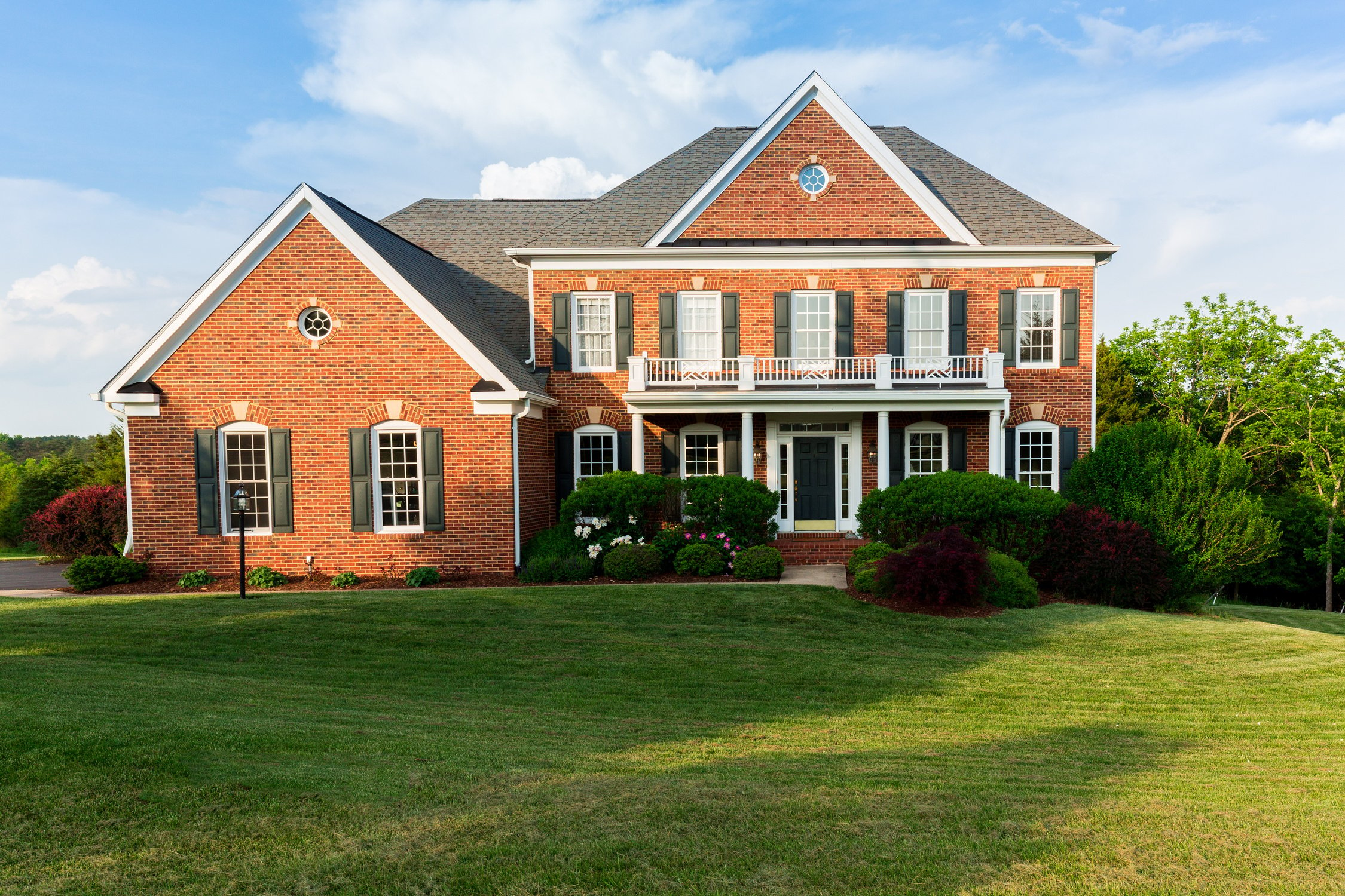 Front Elevation Large Single Family Home